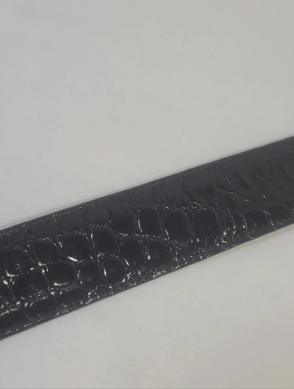 Alexander’s Sterling Silver Gold Plated Black Alligator Belt & Buckle USA Sz 34